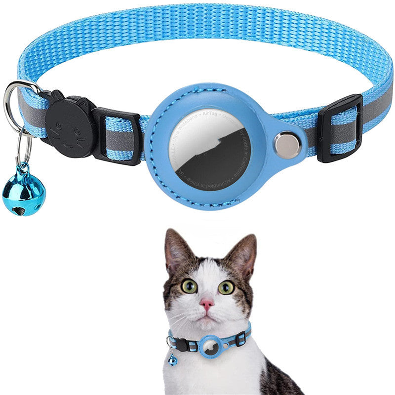 Reflective AirTag Pet Collar for Cats & Dogs