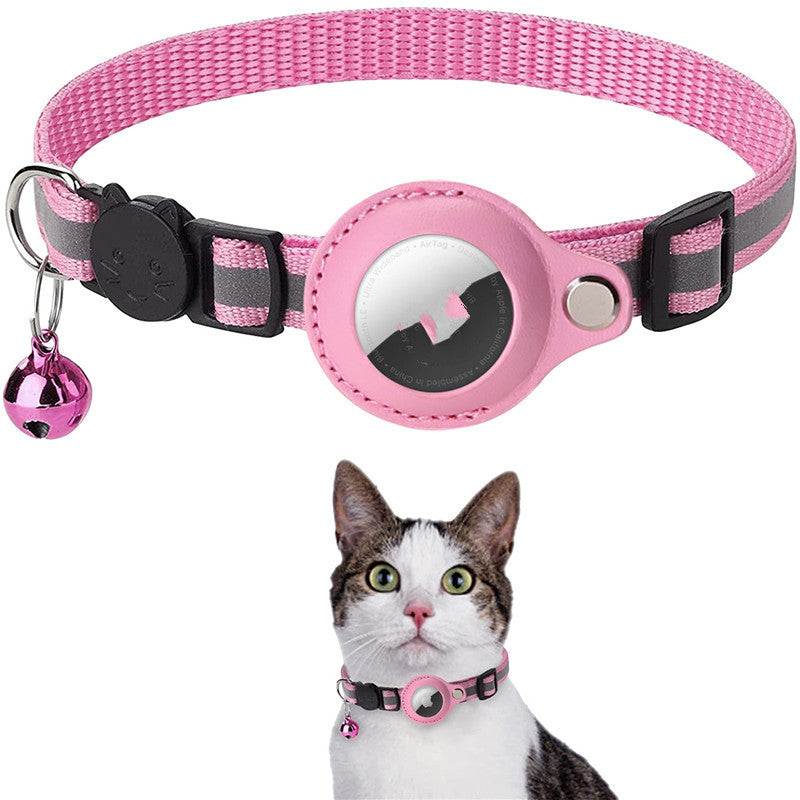 Reflective AirTag Pet Collar for Cats & Dogs