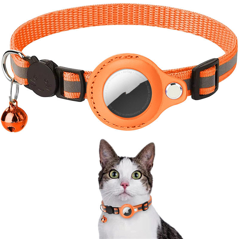 Reflective AirTag Pet Collar for Cats & Dogs