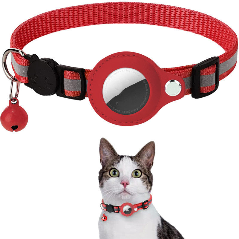 Reflective AirTag Pet Collar for Cats & Dogs