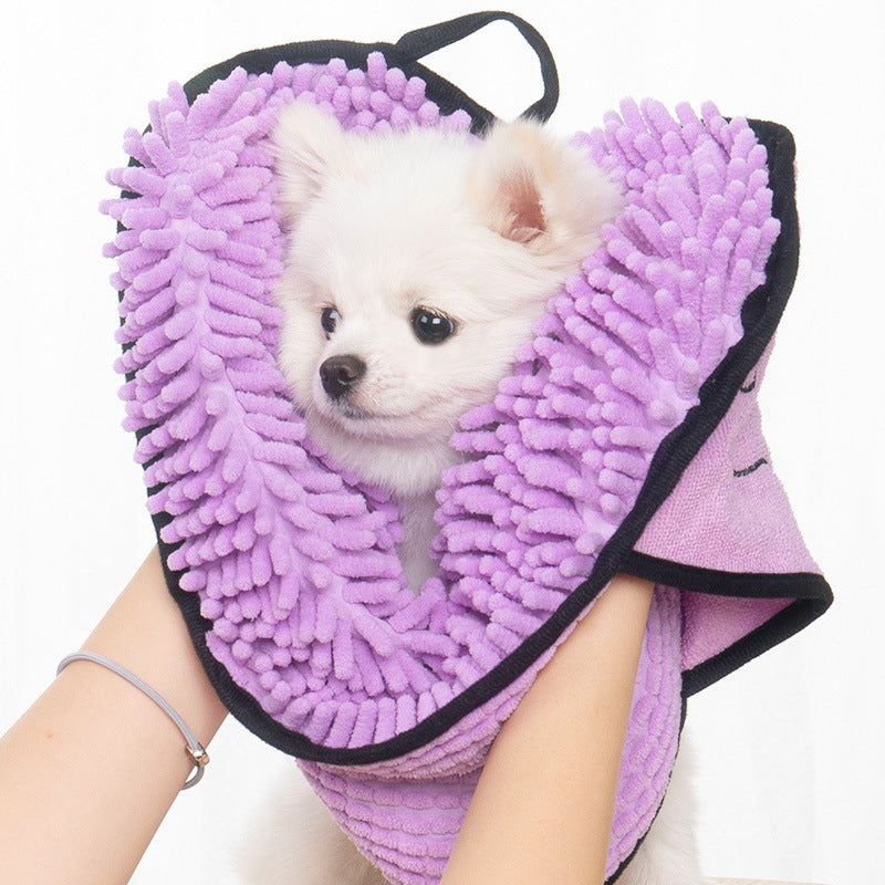 Quick-Dry Pet Bath Towel for Dogs & Cats