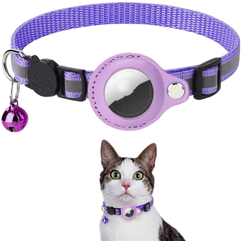 Reflective AirTag Pet Collar for Cats & Dogs
